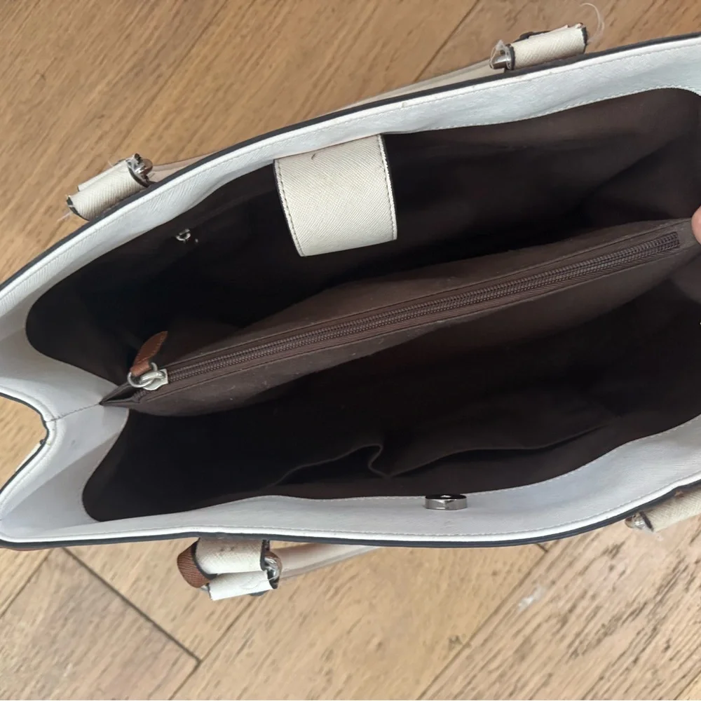 Wilsons‎ Leather Brown and Cream Large Bag